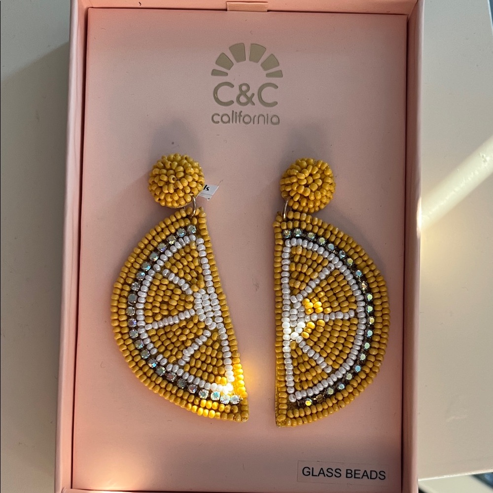 C&C California Citrus Slice Earrings